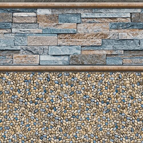Cascade Creek pool liner pattern