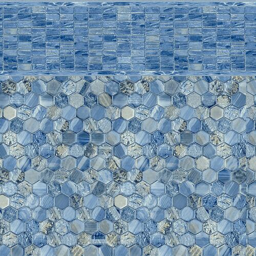 Keystone pool liner pattern