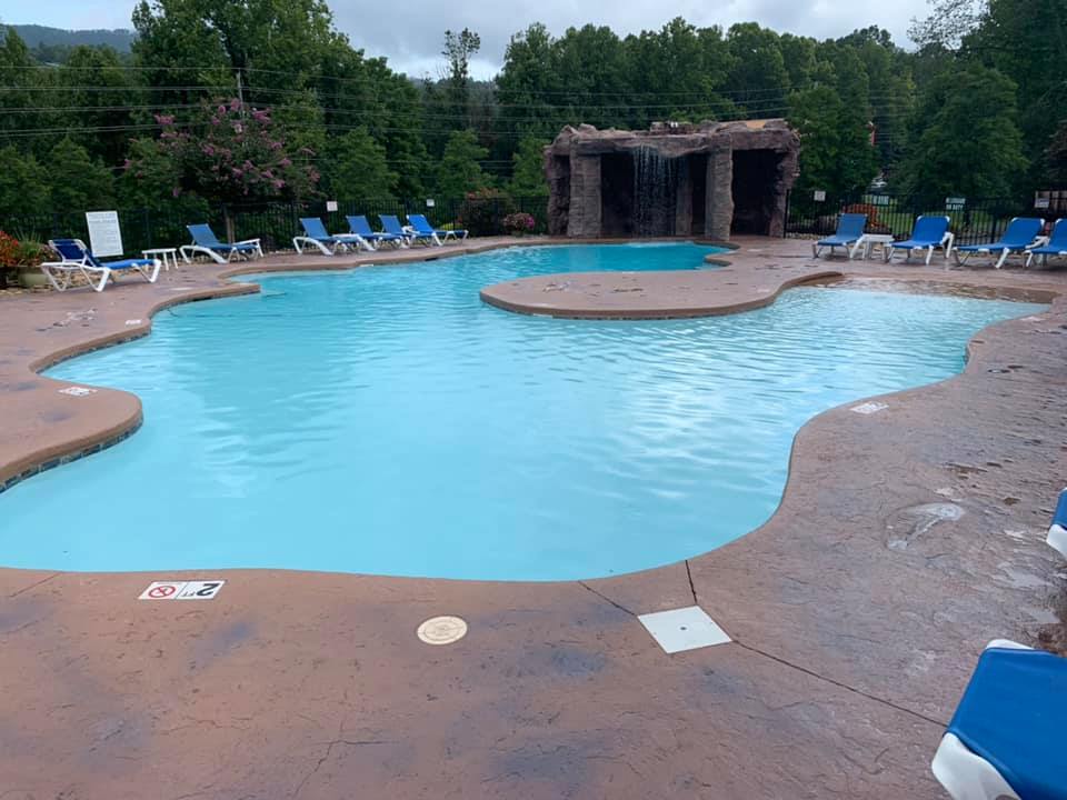 Pool renovation with new decking